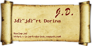 Jójárt Dorina névjegykártya